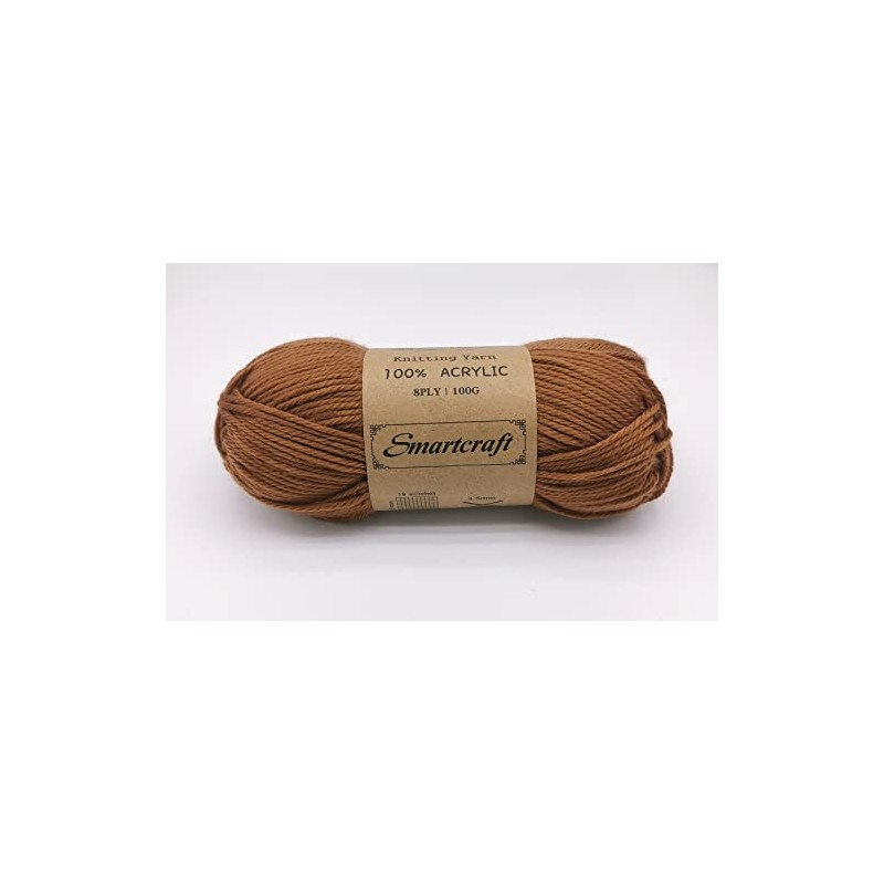Smartcarft Super Soft Glossy Knitting Yarn 100g 8ply Acrylic Baby