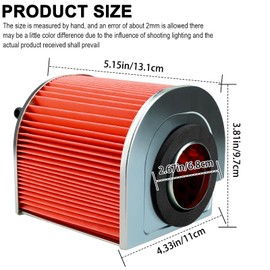 Yerbay Air Filter 17211-KR3-600 for Honda CA 125 S Rebel 1995-2002/ CMX 250 C Rebel 1996-2016