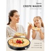 Crepe Maker Machine, Reemix Compact Pancake Griddle Precise Temperature Control,