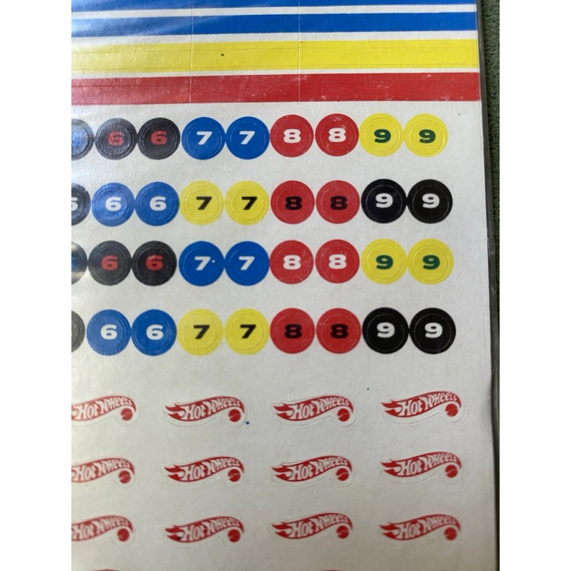 Hot Wheels Vintage 1969 Hot Wheels STICK-AROUNDS Decal Sheets SEALED,