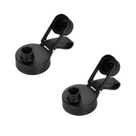 IRON °FLASK Spout Lid 2.0 for Wide Mouth, Insulated Sports Water Bottles, Canteen Standard, Chug Lid, BPA Free 2 Lids (Midnight Black)