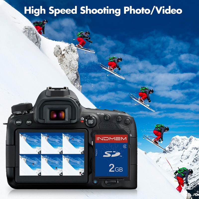 INDMEM SD Card 2GB Class 4 Compatible SLC Flash Memory