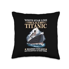 RMS Titanic 1912 Vintage Titanic Expert Titanic Boys Girls Throw Pillow