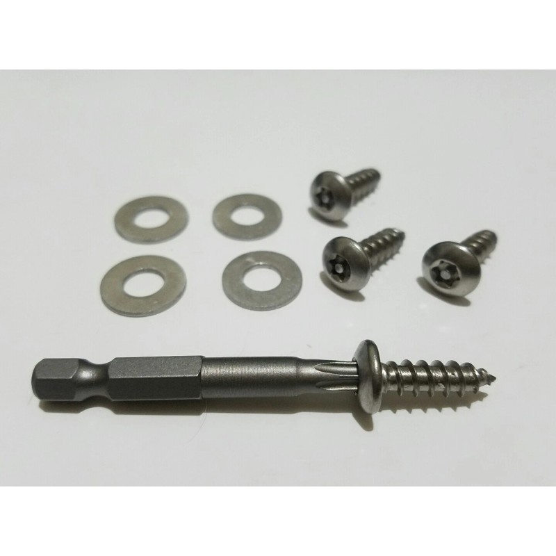 Ton's Performance 4 Domestic Theft Deterrent Auto Security License Plate