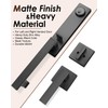 Tinewa 1 Pack Front Door Lock Set, Matte Black Exterior