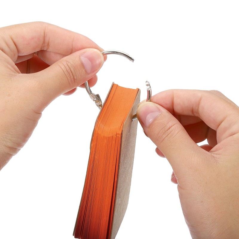 PATIKIL 3.5" x 2" Blank Flash Cards with Rings, 300