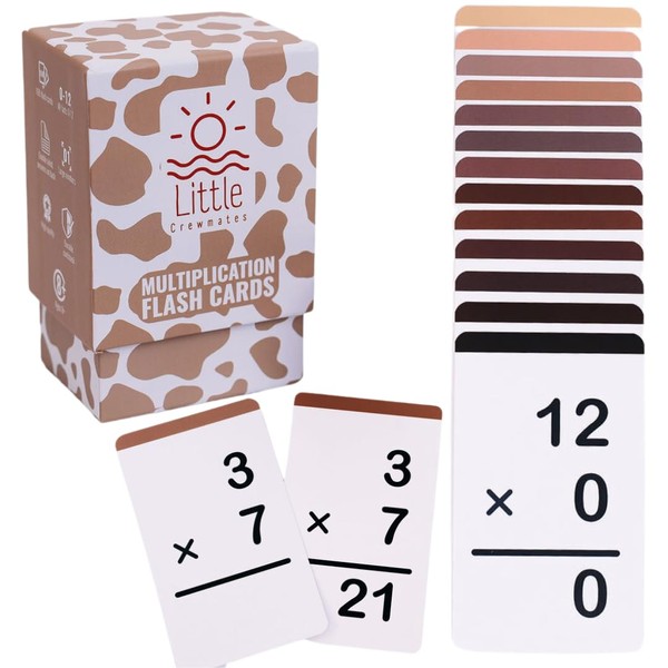 Multiplication Cards-169 Multiplication Flash Cards 3rd Grade -Math Facts Flash Cards for Ages 8 and Up with All Facts 0-12 for Multiplication Flash Cards 4th Grade
