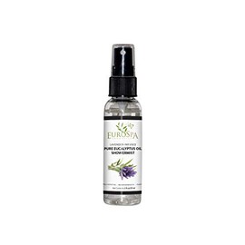 EuroSpa Aromatics Pure Eucalyptus Oil ShowerMist and Steam Room Spray, All-Natural Premium Aromatherapy Essential Oils - Lavender Infused, 2oz