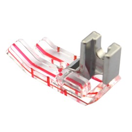 DREAMSTITCH 31461-L Prensatelas de 1/4 pulgada con vista transparente para todo tipo de cantantes, hermanos, Babylock, Euro-Pro, Janome, Kenmore, Blanco, Juki, Simplicidad, Elna máquina de coser 602L