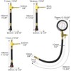 QWORK Universal Fuel Pressure Test Kit, Dual Scale Gauge (0-7