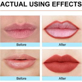 Automatic Lip Liner,Lip Liner,Li-P Pencil,Long Lasting Li-P Lin-Er,Smooth Application,Smudge-Proof Makeup,Non-Fading,Rich Color,Non-Stick Cup,Build Plumper L-Ips,For All Skin Types(Maple Leaf Red)