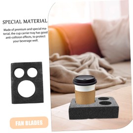 SHOWERORO Foam Cup Carrier Tray Reusable Drink Holder for Milk Tea and Cold Beverages for Restaurants Cafes and Picnics Reduces Spills and