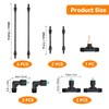 4-Nozzle Sprayer Boom Wand with 3/8" & 1/2'' Brass Fittings,