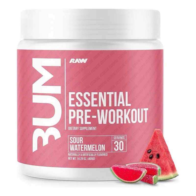 Pre Entreno Cbum Essential Pwo Raw Nutrition 30 Servicios Sabor