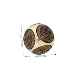ORFOFE Solid Brass Exercise Ball 2pcs Handballs for Sports Massage Relaxation and Fitness Training