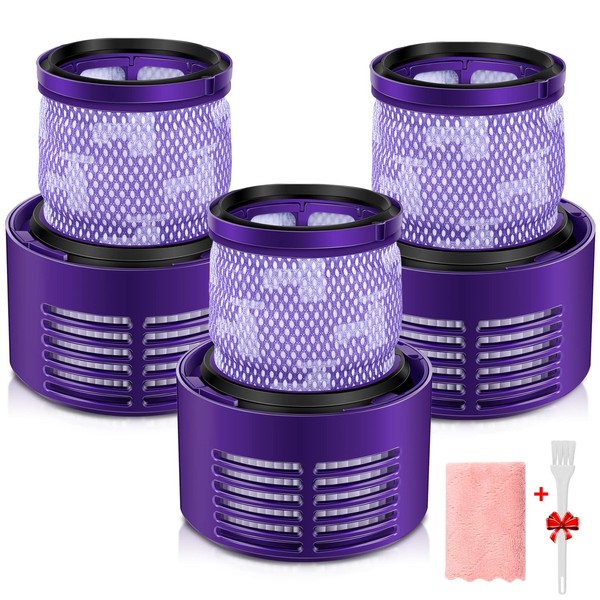 Dyson V10 Filters, morpilot 3 Pack Dyson V10 Replacement Filters for Dyson V10 Cyclone Series, V10 Absolute, V10 Animal, V10 Total Clean, Replace Dyson Part # 969082-01.(3 Pack)