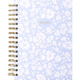 Laura Ashley Heirloom Cottage Spiral Writing Journal | 256 Pages | Sturdy Hardcovers, Gilded Edge Pages, Double Wire Spiral (A5-6-x-8 Inches)