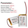 YELUFT 1 pcs 3.7V 650mAh 503450 Lithium Polymer Battery 1S