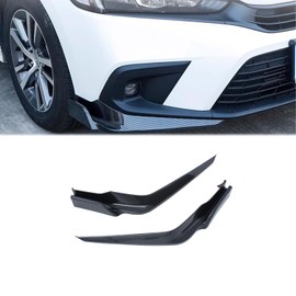 Hyorabyn Front Bumper Lip Spoiler Compatible with Honda Civic 11th Gen 2022 2023 2024 Wrap Angle Protector Accessories Trim ABS 2pc Carbon Fiber Color
