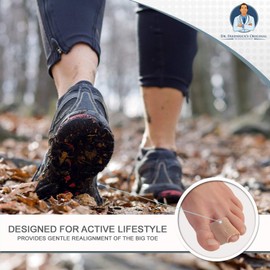 Dr. Frederick's Original Fabric Toe Protectors - 4 ct - Bunion Relief Toe Spacer Set - Fabrigrip Separator Caps for Men & Women