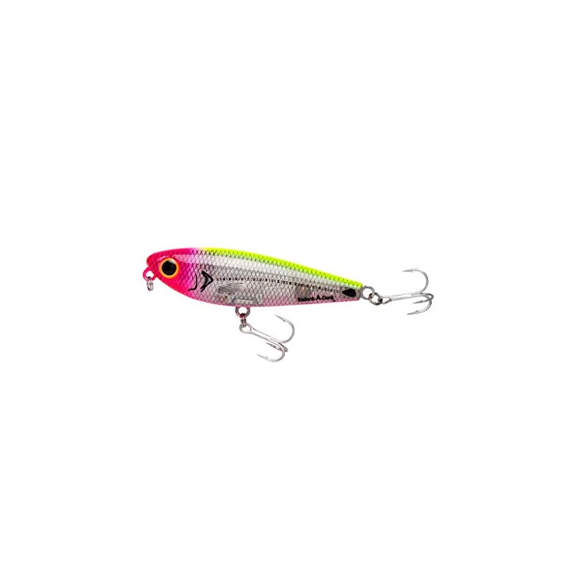 Bomber Lures BSWDTL3348 Saltwater Grade Badonk-A-Donk Low Pitch, Silver Flash/Pink