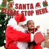Santa Please Stop Here Banner, Happy Birthday Jesus/Happy Festivus, Winter