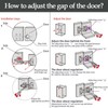 Soft Close Hinge, Cabinet Door Hinges with Gas Lift, 105°