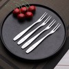 Bringer 12-Piece Stainless Steel Mini Appetizer Forks, Small Fruit Forks