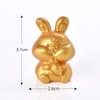 12 Zodiac Animal Figures Golden Cute Fortune Animal Model Rabbit / 12간지 동물 피규어 황금 귀여운 운세 동물모형 토끼