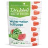 Dr. John's Healthy Sweets Watermelon Lollipops with Zero Sugar, Dye-Free,