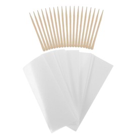 Gatuida 1 Set Disposable Wax Strips Set for Hair Removal with Wooden Sticks Facial Body Wax Strips for Women Versatile Easy to Use for Smooth Skin and Quick Hair Removal