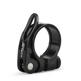 BLOOPIC 1PC 28.6mm / 31.8mm / 34.9mm Aluminum Seat Clamp Quick Release Seatpost Lightweight Easy Install Bolt-on Bicycle Accessories for Road Bike Mountain Bike Cycling (31.8mm - Black)