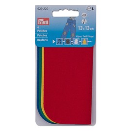Prym 929220 Twill Repair Patch 13 x 13 cm Red Yellow Green Blue