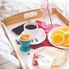 vibedor 2 Pcs Colorful Ceramic Egg Cups Caribbean