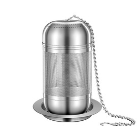 BOMANSI BOMS 316 Stainless Steel Tea Infuser Reusable Tea Steeper Extra Fine Mesh Tea Infuser Tea Strainer for Loose Leaf Tea Spices and Seasonings (Big)