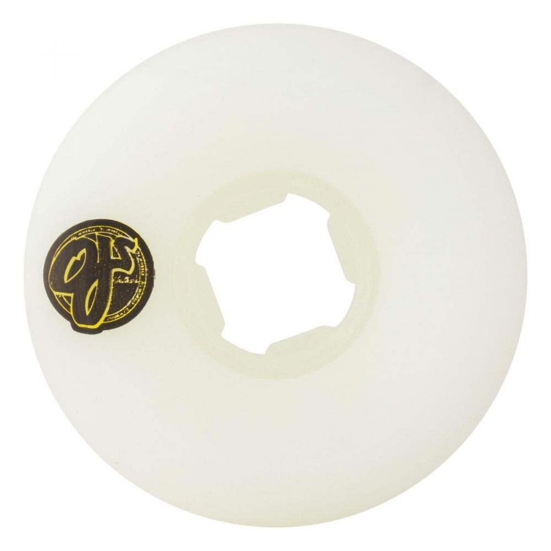 OJ Skateboard Wheels Team Line Hardline 99a White 53mm