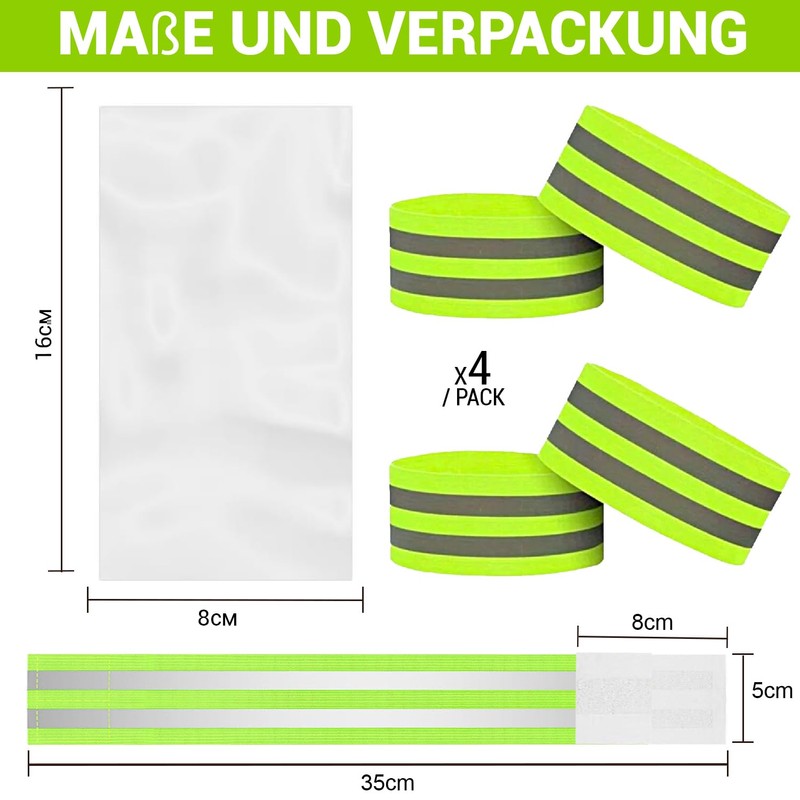 VERY IMPORTANT RUNNER - Reflective Wristbands with Double Reflective Strips