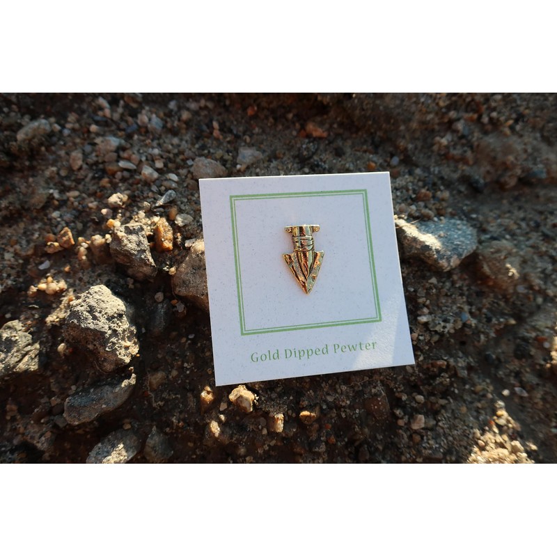 Jim Clift Design Arrowhead Gold Lapel Pin - 1 Count