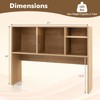 Tangkula Desktop Bookshelf, Countertop Storage Hutch with 4 Shelves for