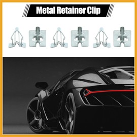 Partuto 20pcs Universal Car Console Dash Trim Metal Retainer Clips Rivets Replacement