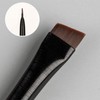 2pcs Thin Blade Design Eye Makeup Brushes Set, Oblique Head