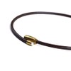 BLKSMTH Women's CHOKER Nappa Cowhide 18k Gold Plated Olive Shaped