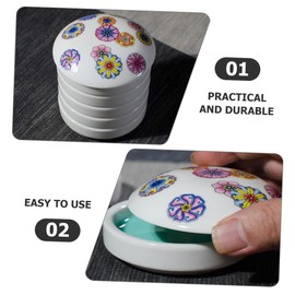 TEHAUX Ceramic Paint Watercolor Sets Paint Pallets Mixing Trays Pigment Trays