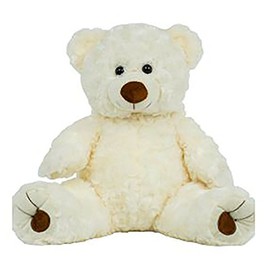Cuddly Soft 16 inch White Twist Bear...We Stuff 'em...You Love 'em!