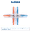Brightfour T Tap Connectors for AWG 28-12, Lever Wire Connectors