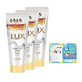LUX Super Rich Shine Moisture Moisturizing Treatment, 10.6 oz (300 g) x 3, Bonus Included