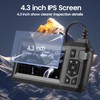 Endoscope Camera with Light, AngKng Inspection Camera 4.3" IPS Screen,