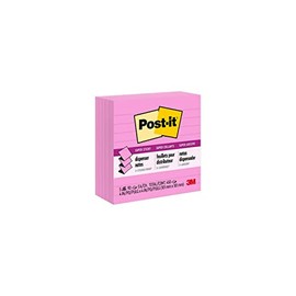 Post-it Super Sticky Pop-up Notes, 4x4 in, 5 Pads, 2X The Sticking Power, Pink, Recyclable (R440-NPSS)