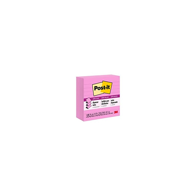 Post-it Super Sticky Pop-up Notes, 4x4 in, 5 Pads, 2X