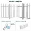 Bynbbur 2 Sets White Vinly Fence 84" W x 30"